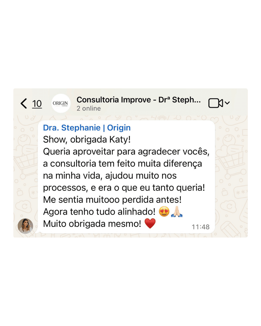 Feedback de aluna 3